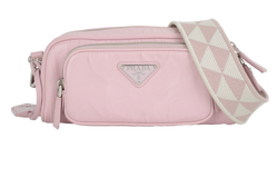 Crinkled Camera Bag, Leather, Pink, MII, DB, 2*